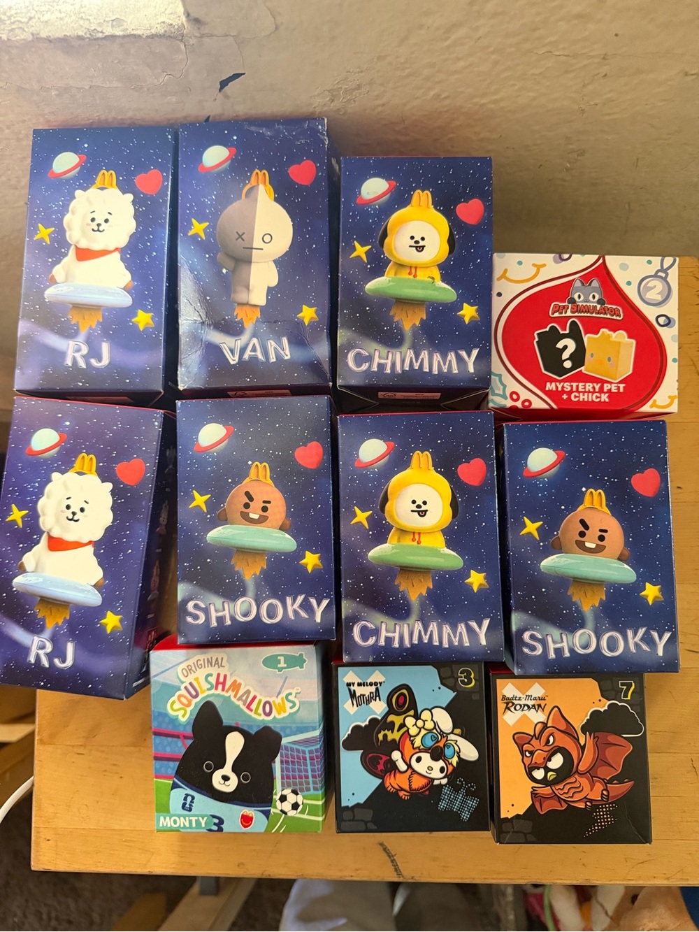 McDonald’s Happy Meal Toy Bundle BT21 Sanrio Squishmallows Lot of 11